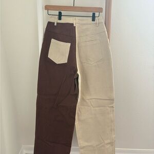 Two-Tone Brown and Tan women’s Pants